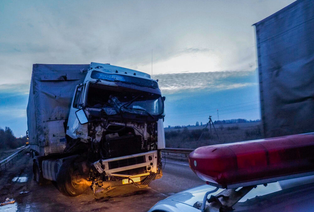 damaged truck in need of heavy-duty towing equipment