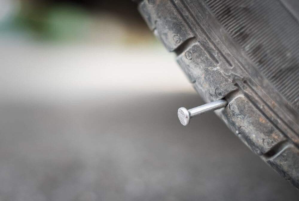 nail in tire